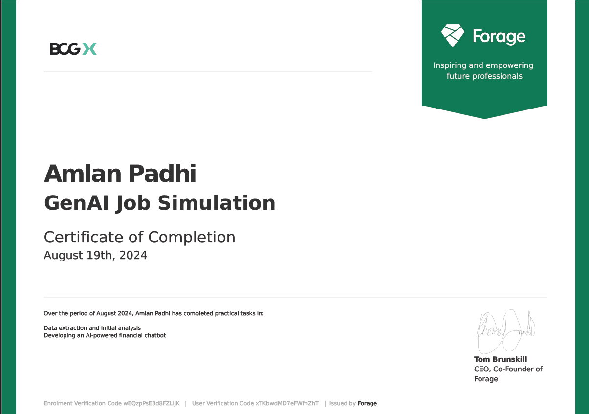 Forage BCG GenAI Job Simulation